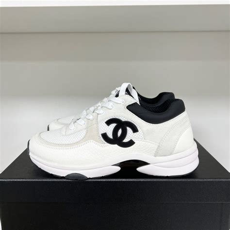 chanel mens runners|Chanel trainers black and white.